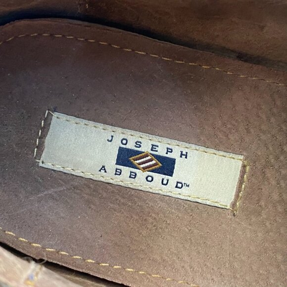JOSEPH ABBOUD Wingtip Oxford Brogue Tan Leather Size 11 main image 4